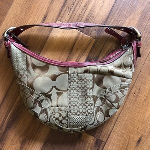 Coach Signature patchwork hobo